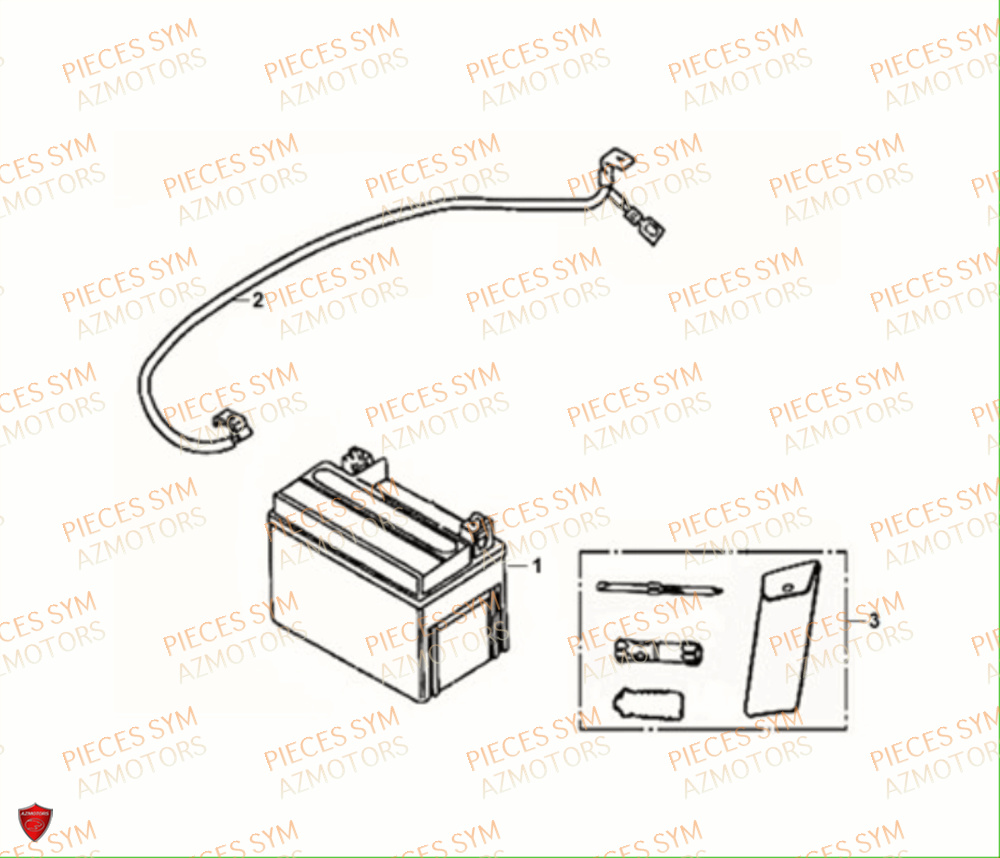 BATTERIE SYM JET14 50 2021