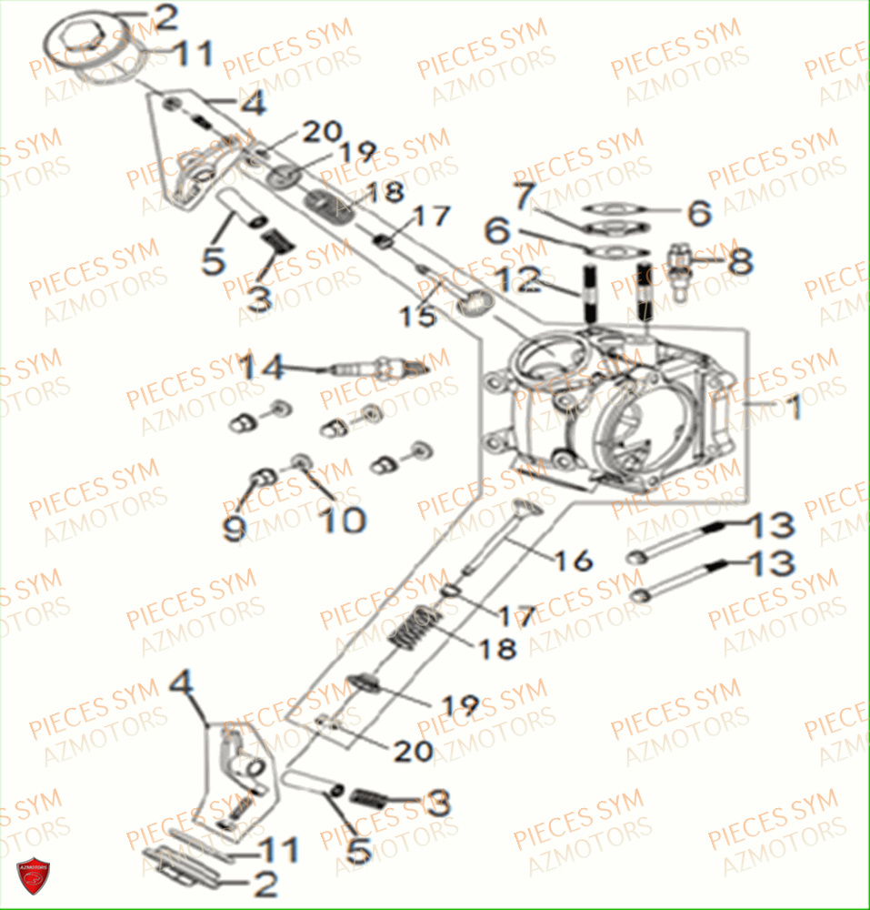 CULASSE SYM JET14 50 2021