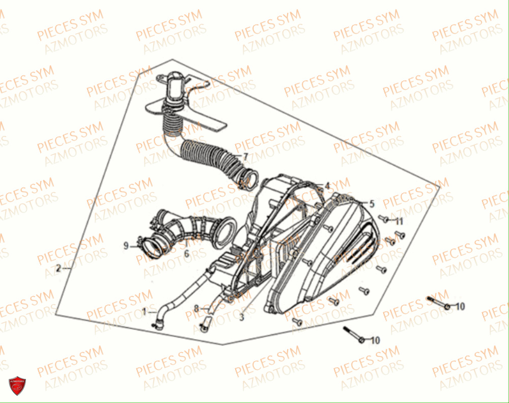 Filtre A Air SYM Pièces JET-14 50 E5 - XC05W2-EU (2021)