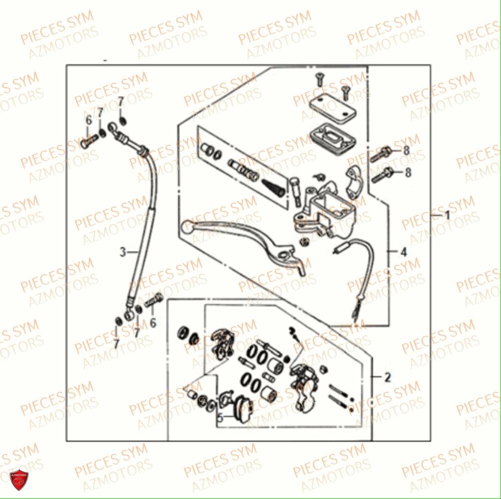 MAITRE CYLINDRE SYM JET14 50 2021