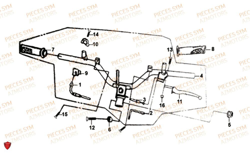 GUIDON SYM JET4 50 2019