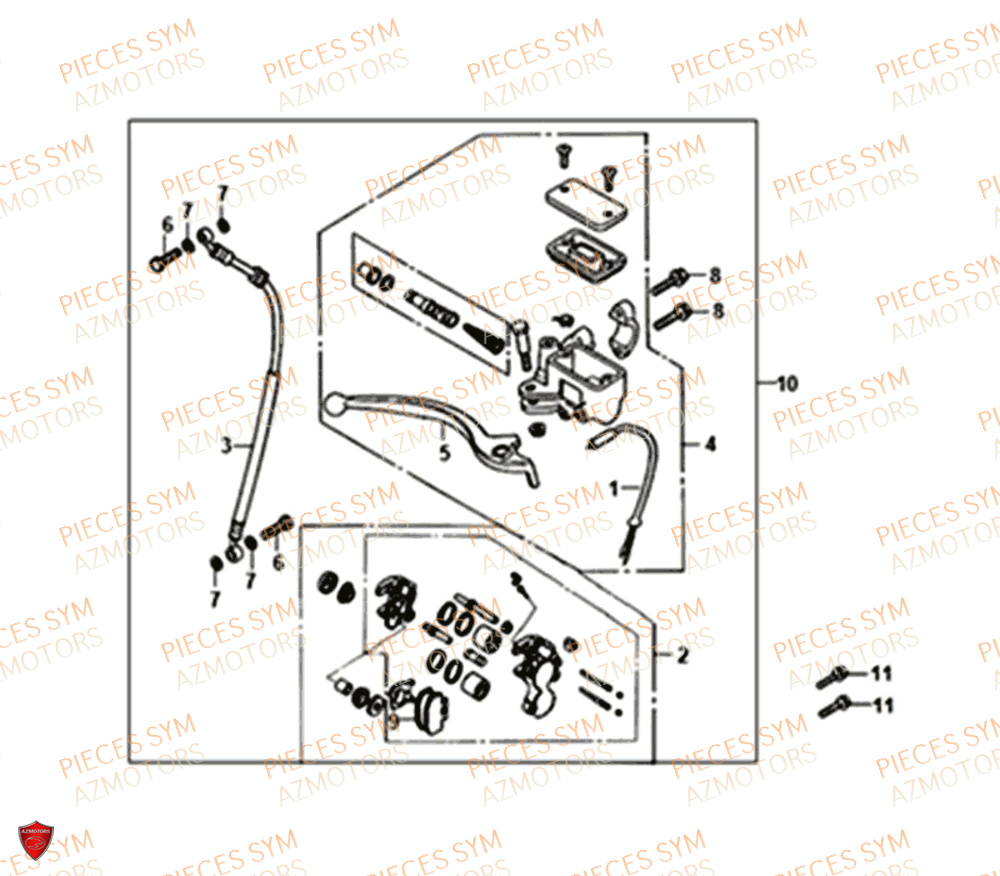 MAITRE CYLINDRE SYM JET4 50 2019