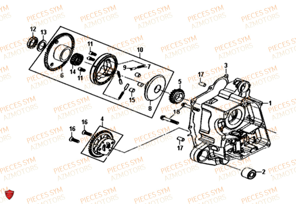 Pompe A Huile SYM Pièces JET-4 50 - AD05W8-EU (2019-2020)