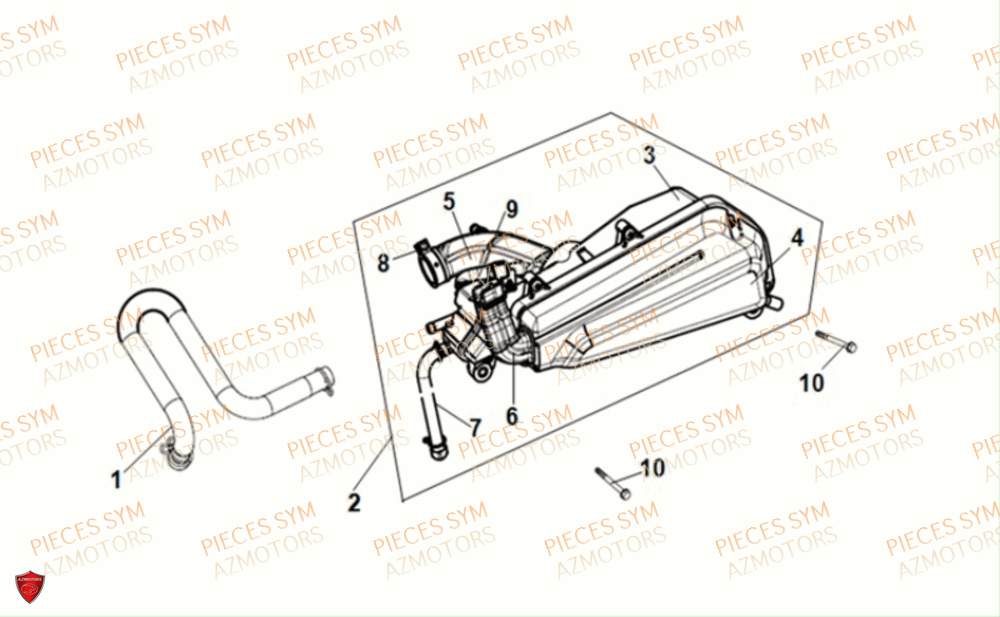 Filtre A Air SYM Pièces JET-4 RX50 E5 - XE05W3-EU (2021)