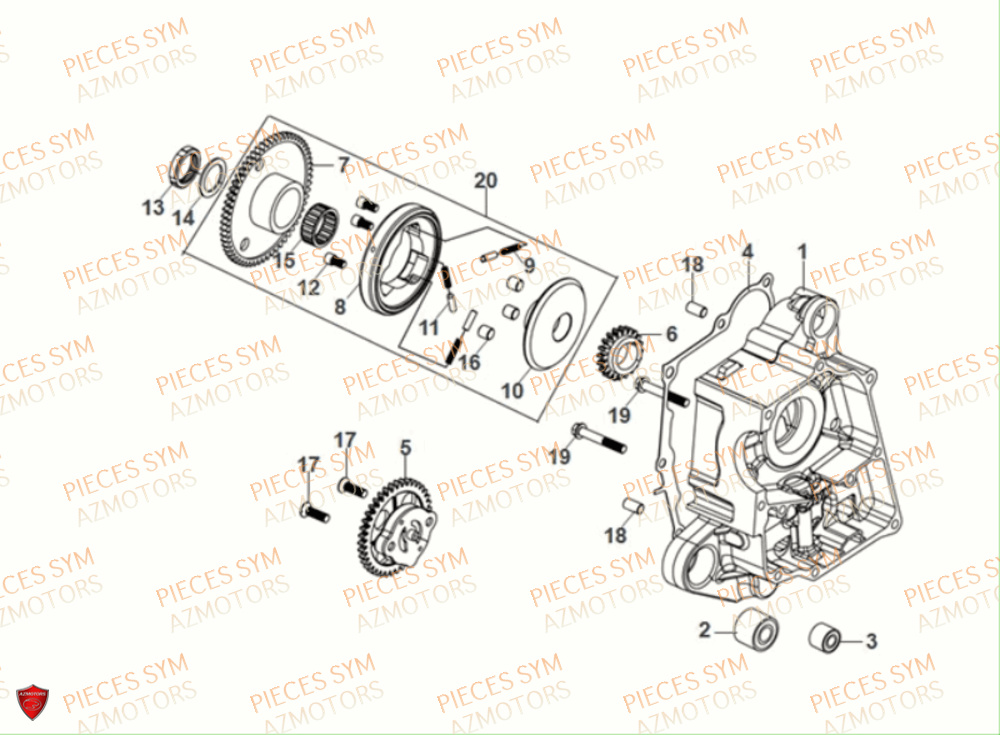 Pompe A Huile SYM Pièces JET-4 RX50 E5 - XE05W3-EU (2021)