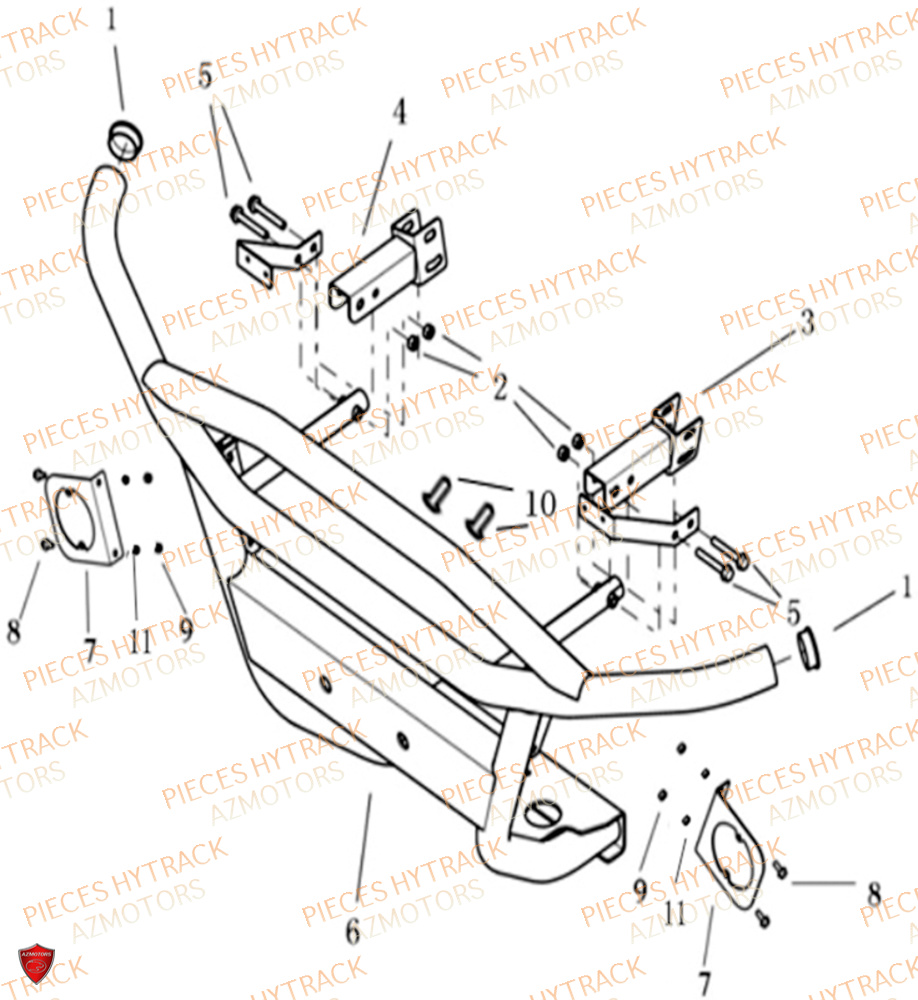 BUMPER AVANT HYTRACK JOBBER 1100 DMAXX BASIC