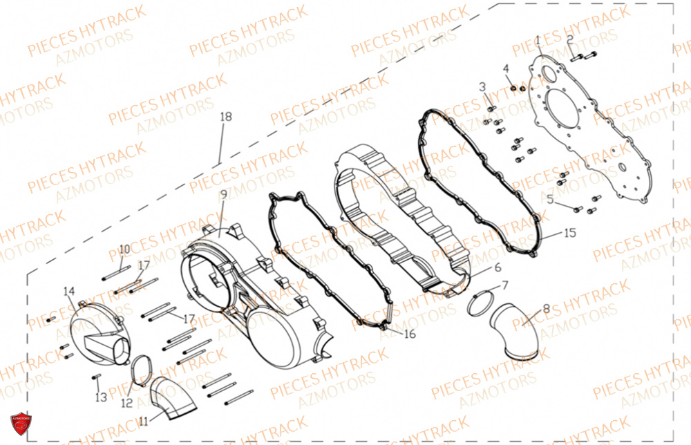 Cache Variateur HYTRACK Pieces SSV JOBBER 1100 DMAXX BASIC