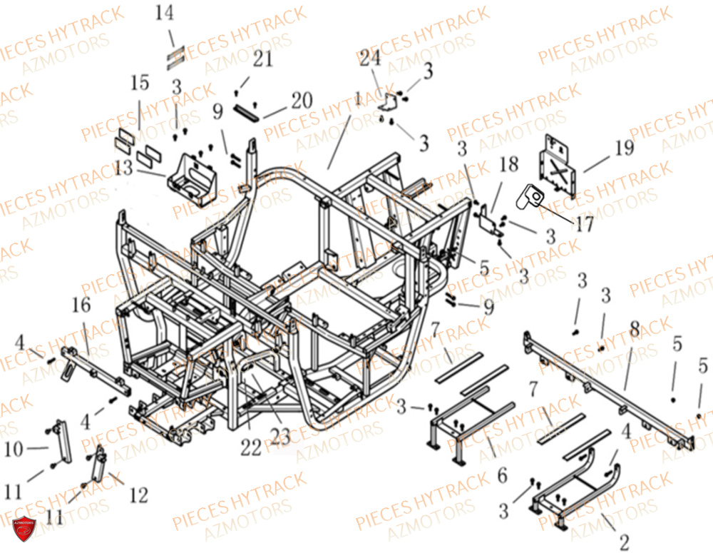 CHASSIS HYTRACK JOBBER 1100 DMAXX BASIC