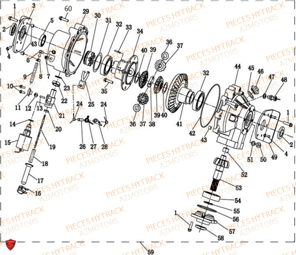 DIFFERENTIEL AVANT HYTRACK JOBBER 1100 DMAXX BASIC