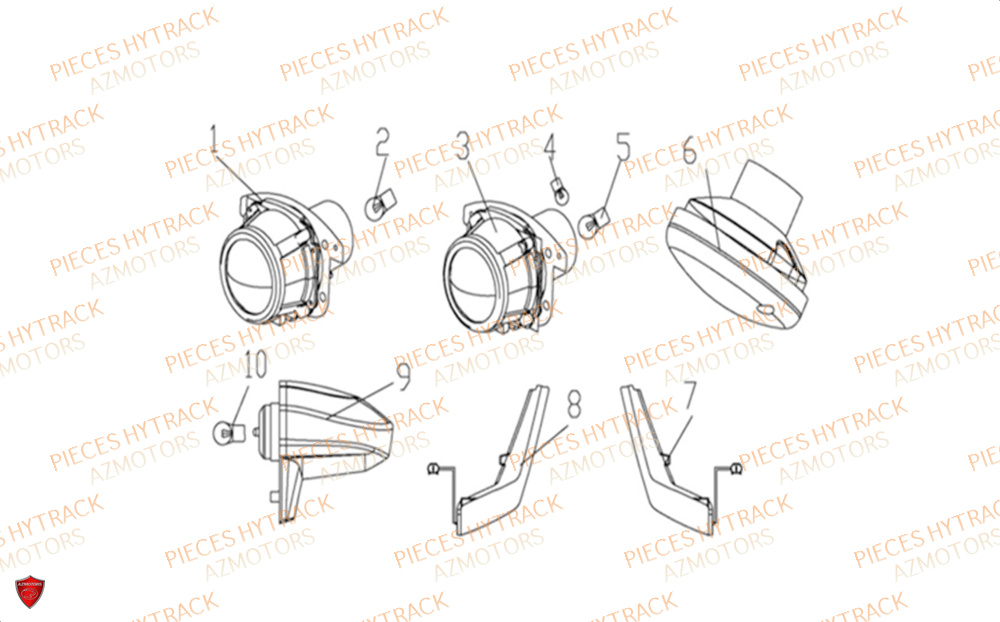 Eclairage HYTRACK Pieces SSV JOBBER 1100 DMAXX BASIC