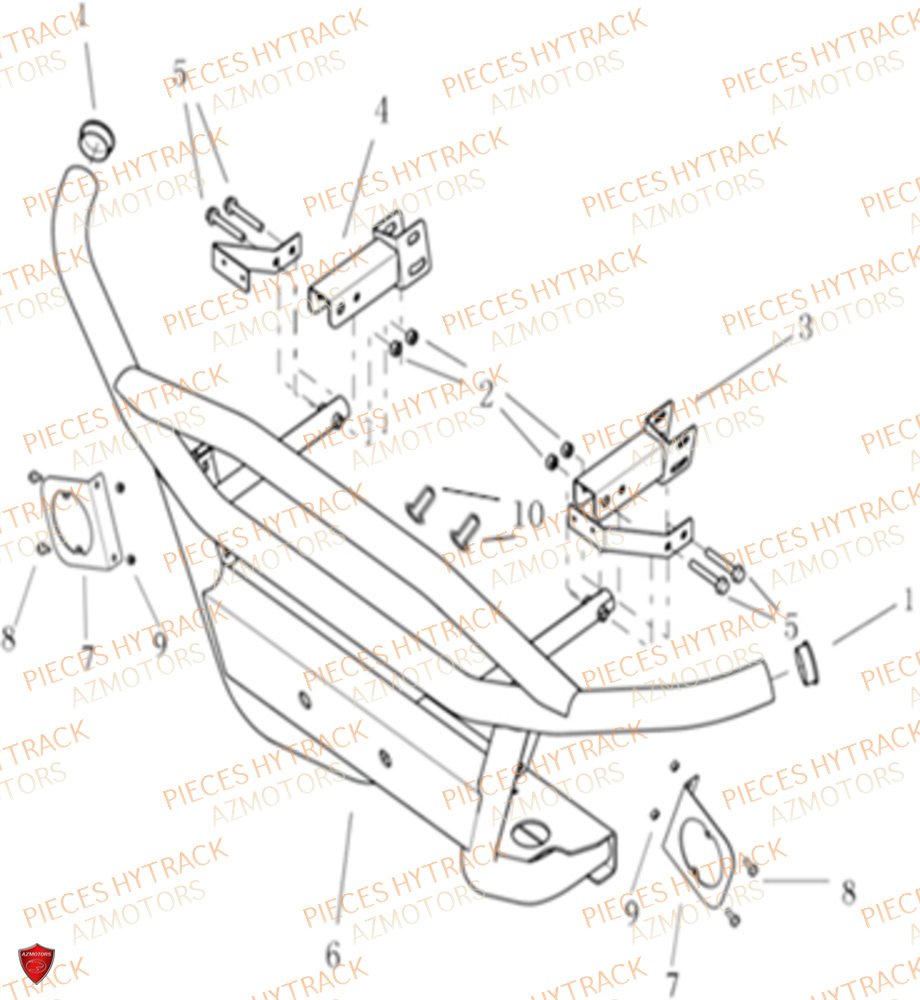 BUMPER AVANT HYTRACK JOBBER 1100 DMAXX FULL