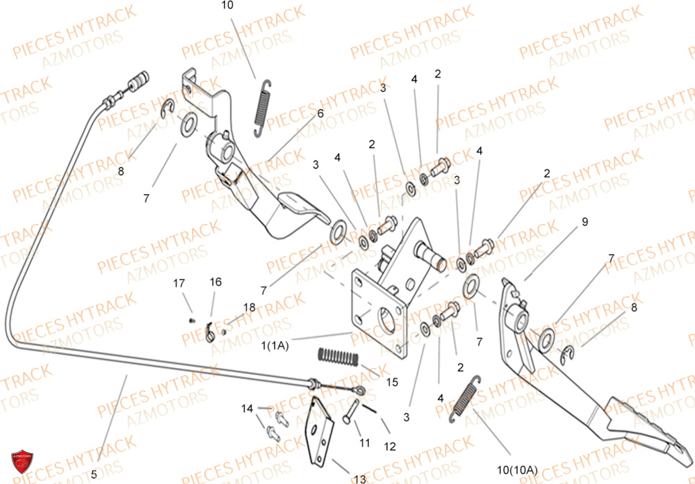 PEDALIER HYTRACK JOBBER 1100 DMAXX FULL