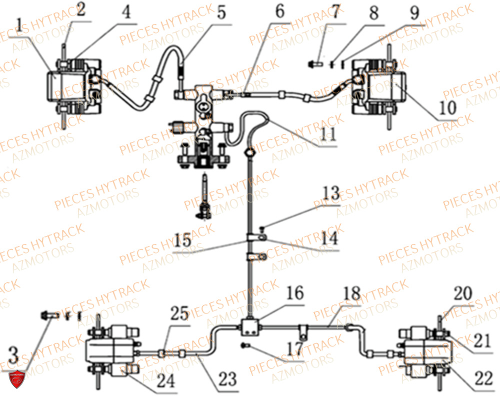 Systeme De Freinage HYTRACK Pieces SSV JOBBER 1100 DMAXX FULL