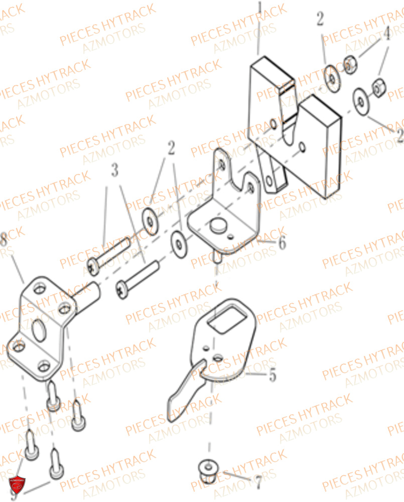 SYSTEME DE VERROUILLAGE DU CAPOT HYTRACK JOBBER 1100 DMAXX FULL