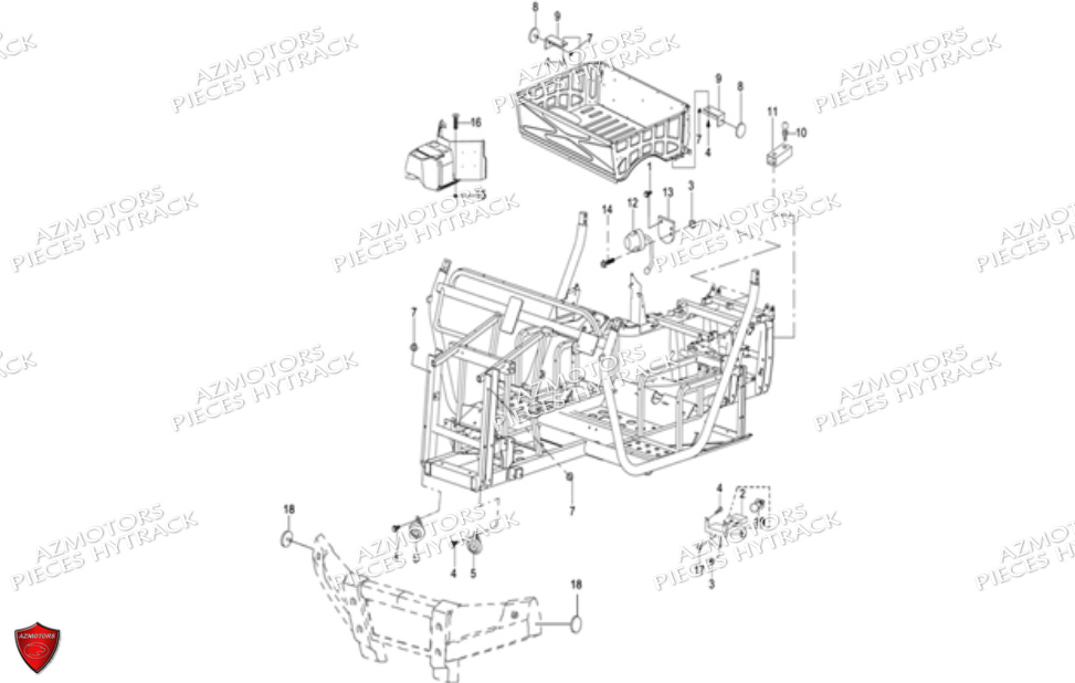 Accessoires Divers HYTRACK Pièces JOBBER 700 4X4 AP 2012