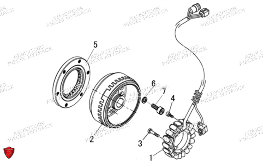 Alternateur HYTRACK Pièces JOBBER 700 4X4 AP 2012