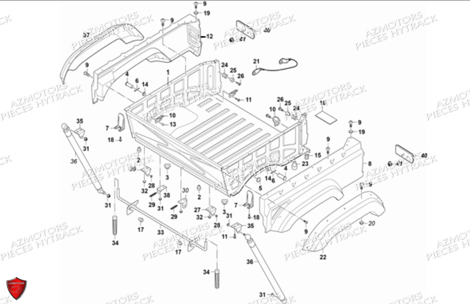 Benne 1 HYTRACK Pièces JOBBER 700 4X4 AP 2012