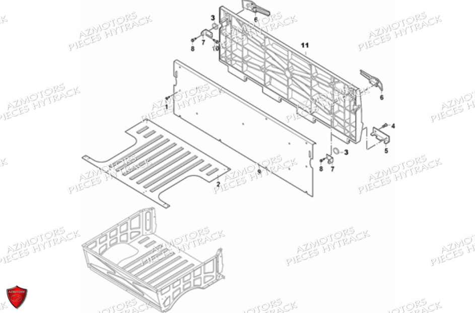 Benne 2 HYTRACK Pièces JOBBER 700 4X4 AP 2012