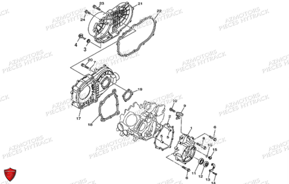 Cache Carter HYTRACK Pièces JOBBER 700 4X4 AP 2012