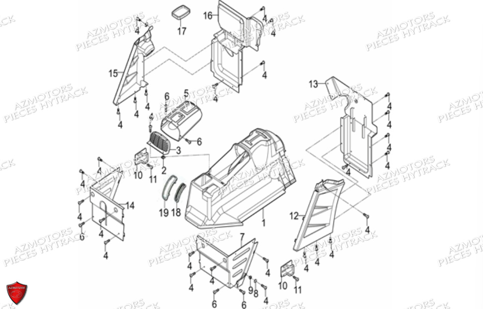 CARROSSERIE LATERALE HYTRACK JOBBER 700 AP 2012