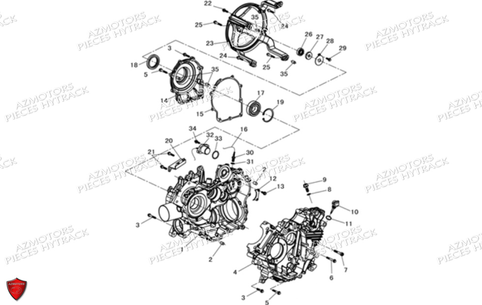 Carter HYTRACK Pièces JOBBER 700 4X4 AP 2012