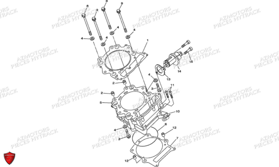 Cylindre HYTRACK Pièces JOBBER 700 4X4 AP 2012