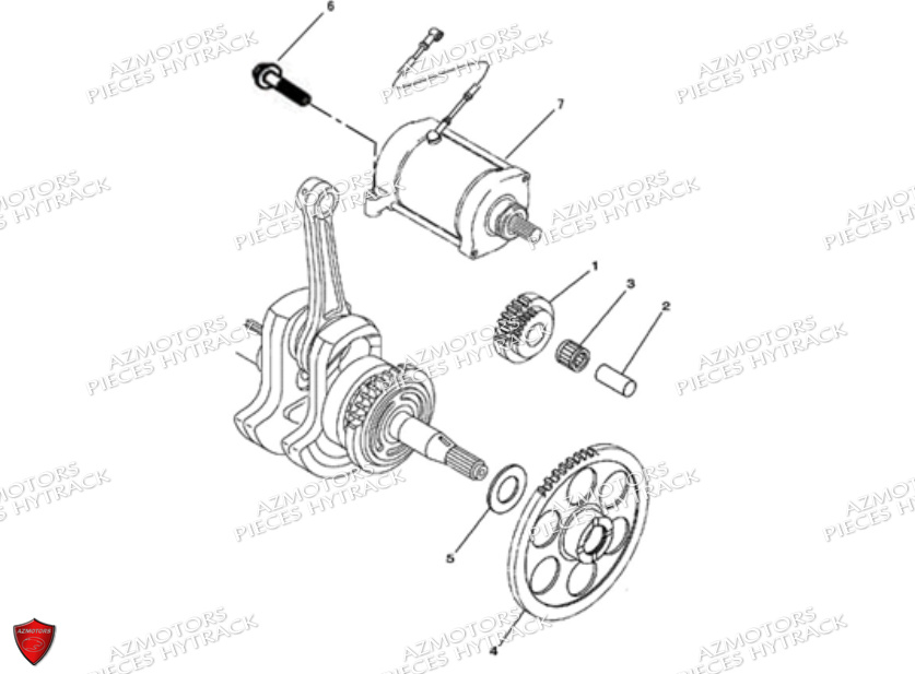 DEMARREUR ROUE LIBRE HYTRACK JOBBER 700 AP 2012