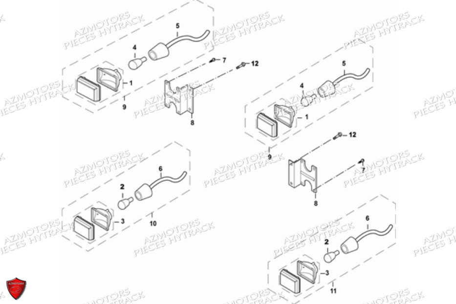 ECLAIRAGE ARRIERE HYTRACK JOBBER 700 AP 2012