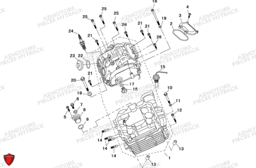 Ensemble Culasse HYTRACK Pièces JOBBER 700 4X4 AP 2012