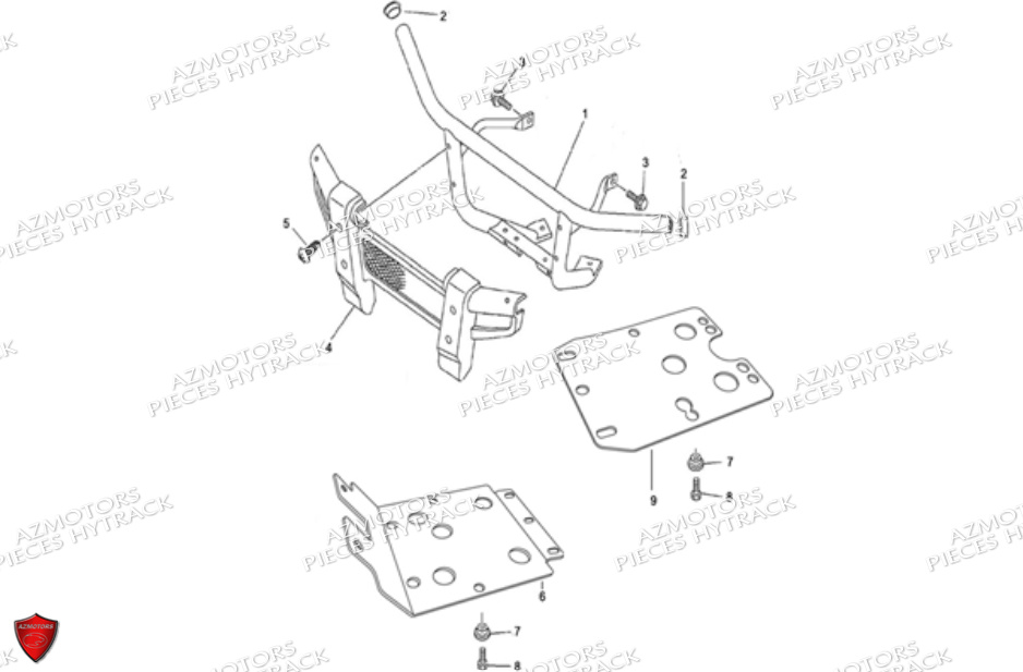 Pare Chocs HYTRACK Pièces JOBBER 700 4X4 AP 2012