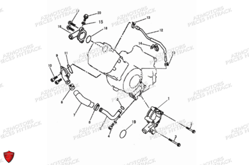 Pompe A Eau HYTRACK Pièces JOBBER 700 4X4 AP 2012