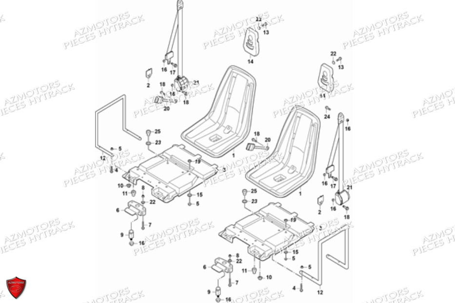 SIEGES HYTRACK JOBBER 700 AP 2012