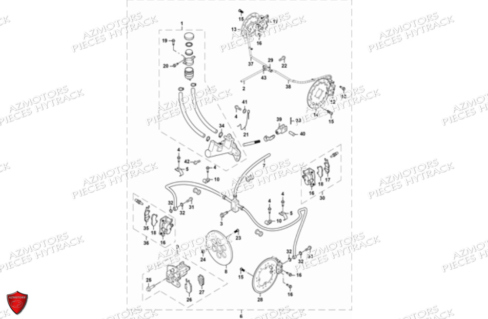 SYSTEME DE FREINAGE HYTRACK JOBBER 700 AP 2012