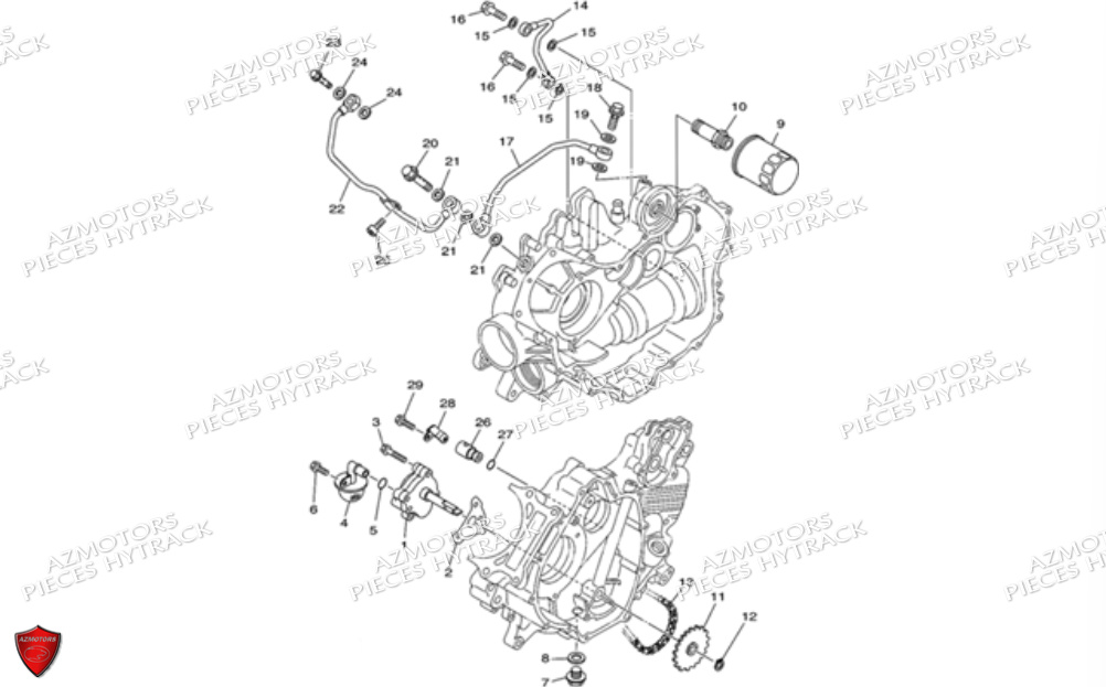 Systeme De Lubrification HYTRACK Pièces JOBBER 700 4X4 AP 2012