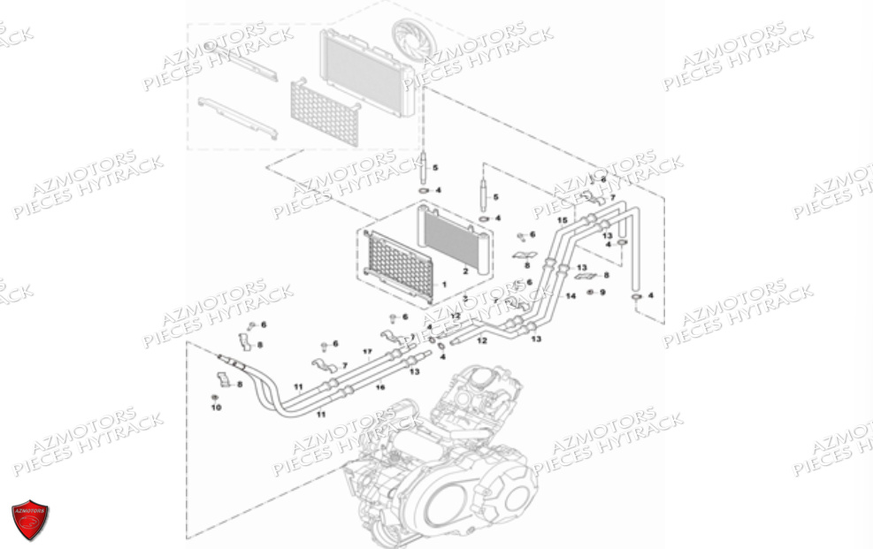 SYSTEME DE REFROIDISSEMENT PAR HUILE HYTRACK JOBBER 700 AP 2012