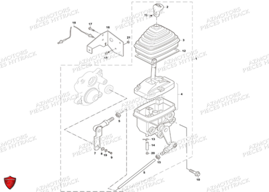 Tringlerie De Vitesses HYTRACK Pièces JOBBER 700 4X4 AP 2012