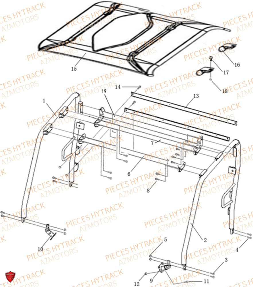 Arceaux HYTRACK Pièces JOBBER EV5 ELECTRIQUE 2024 