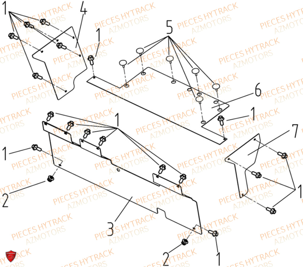 Cache Batteries HYTRACK Pièces JOBBER EV5 ELECTRIQUE 2024 