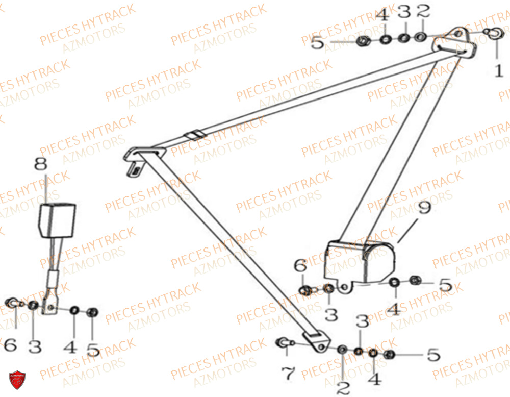 Ceintures De Securite HYTRACK Pièces JOBBER EV5 ELECTRIQUE 2024 