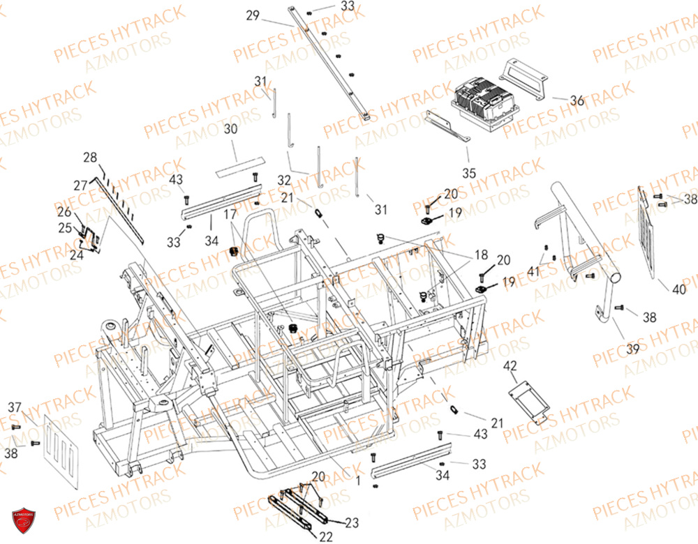 Chassis HYTRACK Pièces JOBBER EV5 ELECTRIQUE 2024 