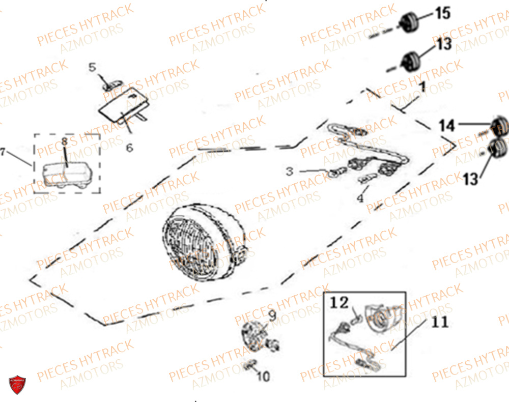 Eclairage HYTRACK Pièces JOBBER EV5 ELECTRIQUE 2024 