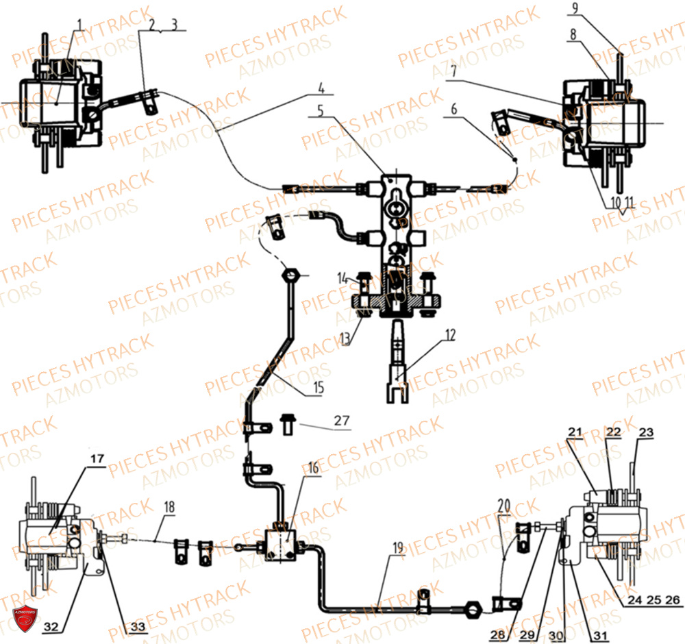 Ensemble De Freinage HYTRACK Pièces JOBBER EV5 ELECTRIQUE 2024 