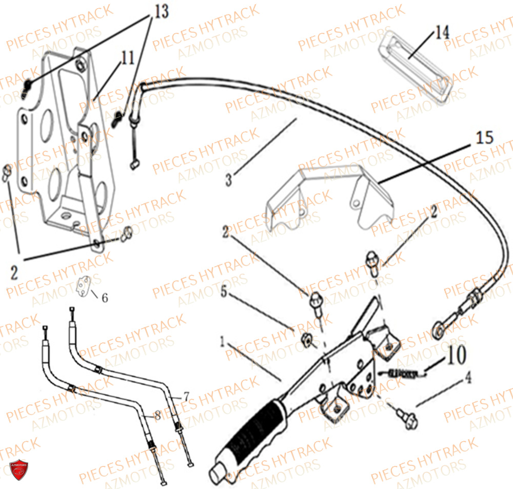 Frein De Parc A Cable HYTRACK Pièces JOBBER EV5 ELECTRIQUE 2024 