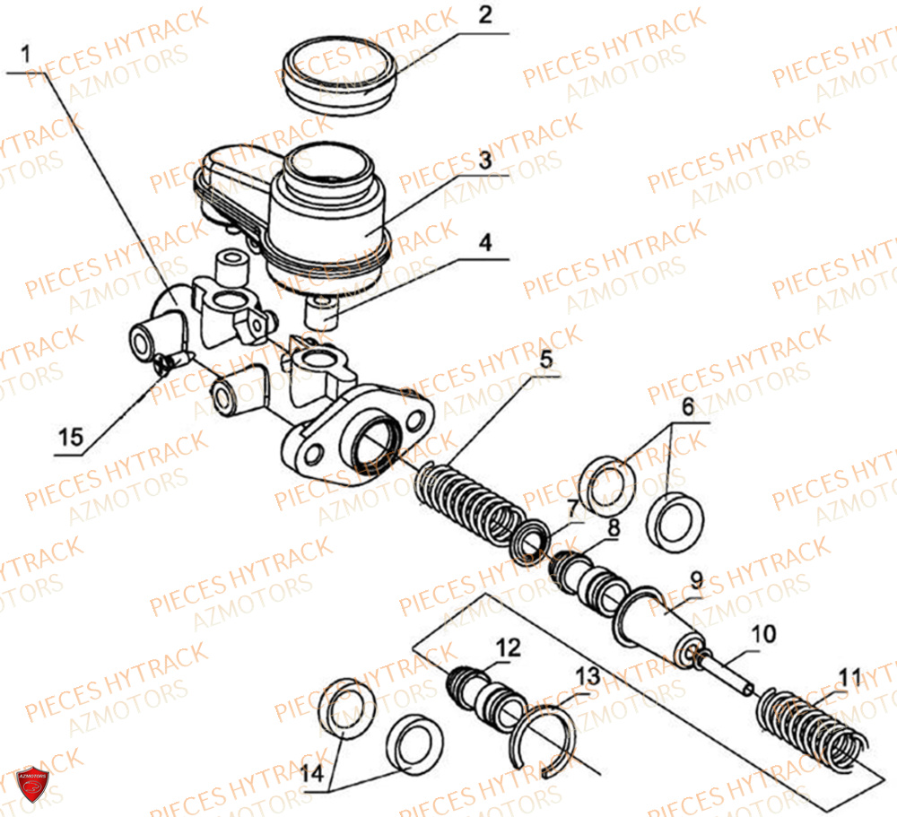 Maitre Cylindre De Frein HYTRACK Pièces JOBBER EV5 ELECTRIQUE 2024 