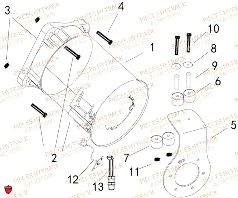 Moteur HYTRACK Pièces JOBBER EV5 ELECTRIQUE 2024 