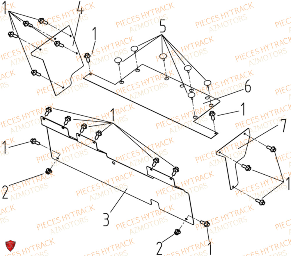 Cache Batteries HYTRACK Pièces JOBBER EV5 FULL ELECTRIQUE 2024