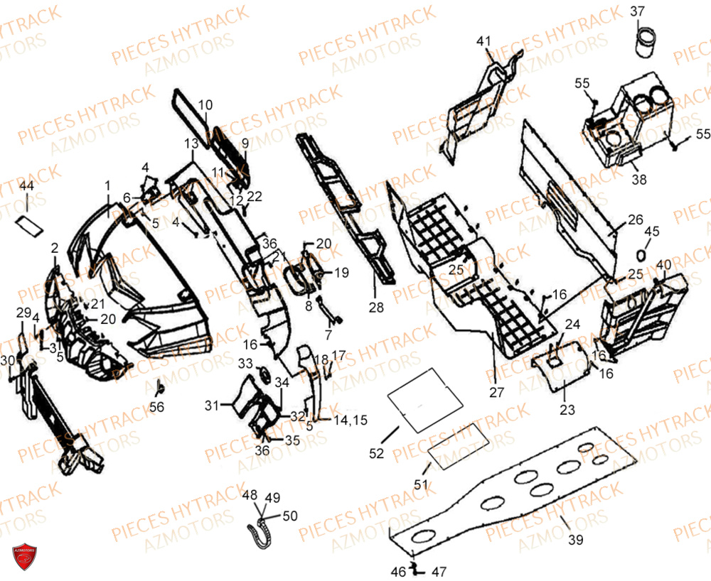 Carrosserie HYTRACK Pièces JOBBER EV5 FULL ELECTRIQUE 2024