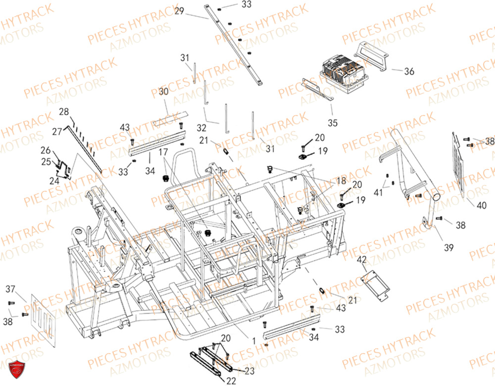 Chassis HYTRACK Pièces JOBBER EV5 FULL ELECTRIQUE 2024