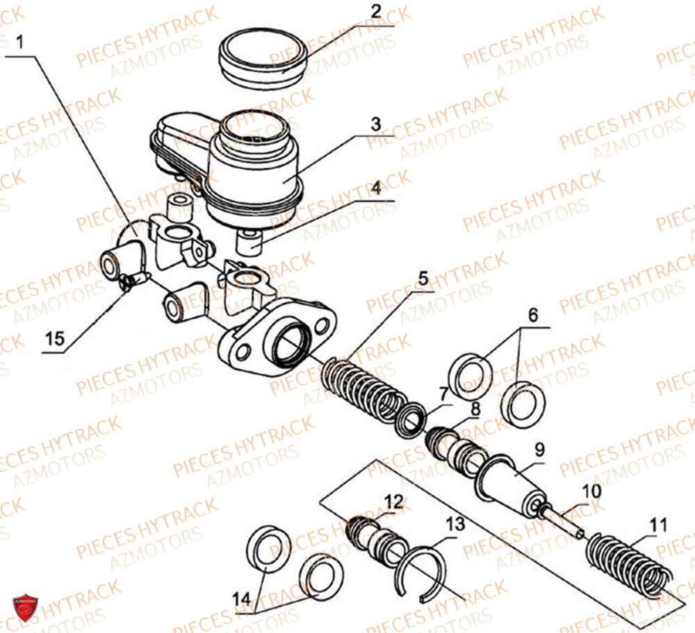 Maitre Cylindre De Frein HYTRACK Pièces JOBBER EV5 FULL ELECTRIQUE 2024