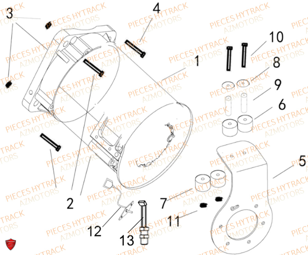 Moteur HYTRACK Pièces JOBBER EV5 FULL ELECTRIQUE 2024